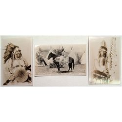 Three Indian post cards