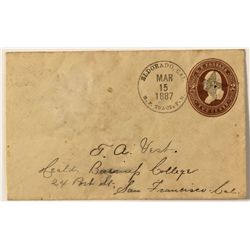 Eldorado cover with postmaster name