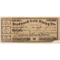 Deadwood Gold Mining Co. Stock Certificate