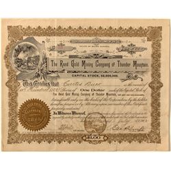 Unknown Randsburg Mining Company Stock Certificate