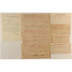 Yellow Aster Mining and Milling Company billheads