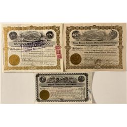 San Bernardino County Mining Certificate Trio