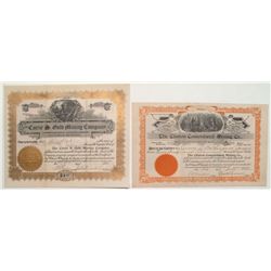Cripple Creek Stock Certificate Pair