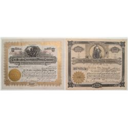 Cripple Creek Stock Certificate Pair