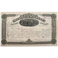 Catalpa Mining Company Stock Certificate