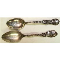 Two sterling silver spoons