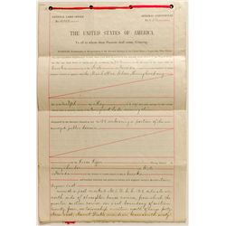 Manhattan Silver Mining Co. Land Patent