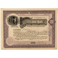 Bovard Consolidated Mines Co. Stock Certificate