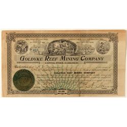 Goldyke Reef Mining Co. Stock Certificate