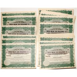 United Milling and Development Co. Stock Certificate