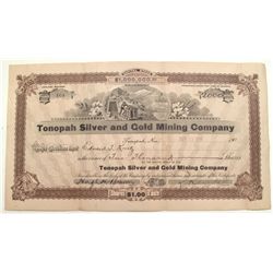 Tonopah Silver and Gold Mining Company Stock