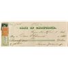 Image 1 : Gould & Curry check w/ rare blue US revenue stamp