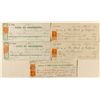 Image 1 : Gould & Curry Checks w/ revenue stamps from Janin as Supt.