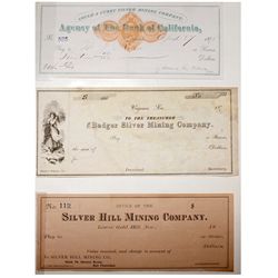 Three Virginia City Checks including Fair signature