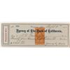 Image 1 : Virginia City check signed by James Fair, made out to Fair, w/ revenue stamp