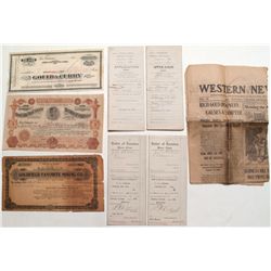 Nevada mining ephemera