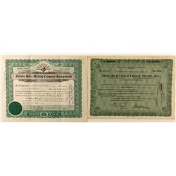 Nevada Stock Certificates Pair
