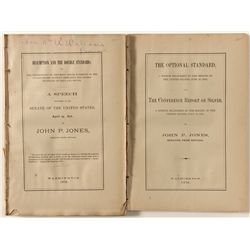 Two Political Speeches Given by Nevada Senator John P. Jones, 1876