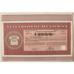 Telefonos De Mexico, S.A. Bond Certificate