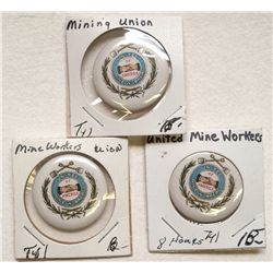 Three UMW of America pins