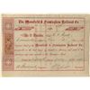 Image 1 : Mansfield & Framingham Railroad Co. Stock Certificate w/ revenue