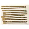 Image 1 : Virginia & Truckee Railway baggage tags, unused, metal strips.