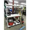 Image 1 : Metal 3 Shelf Rolling Cart