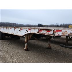 1980 Trailmobile Tandem Axle Flat Deck Trailer