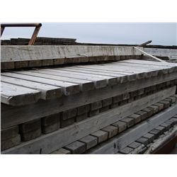 Quantity of wood steps and sidewalks