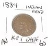 Image 1 : 1884 *RARE KEY DATE-AU HIGH GRADE* INDIAN HEAD PENNY RED BOOK VALUE $60.00+ *NICE EARLY AU HIGH GRAD