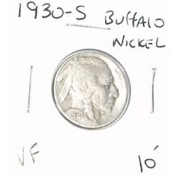 1930-S BUFFALO NICKEL RED BOOK VALUE $10.00+ *NICE EARLY VERY FINE GRADE*!! BUFFALO NICKEL CAME OUT