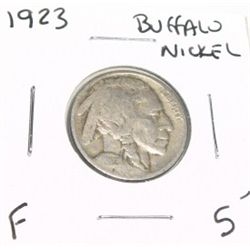 1923 BUFFALO NICKEL RED BOOK VALUE $5.00+ *NICE EARLY FINE GRADE*!! BUFFALO NICKEL CAME OUT OF SAFE!