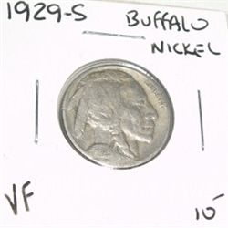 1929-S BUFFALO NICKEL RED BOOK VALUE $10.00+ *NICE EARLY VBERY FINE GRADE*!! BUFFALO NICKEL CAME OUT