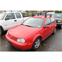 2002 VOLKSWAGON GOLF VIN 9BWBK21J424028889