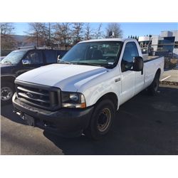 2003 FORD F 250 SL SUPERDUTY VIN 1FTNF20LX3ED26325