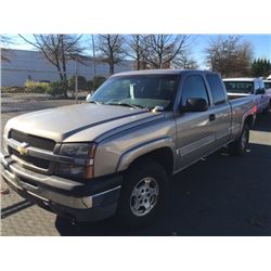 2003 CHEVROLET SILVERADO LS VIN 1GCEK19T13E116074