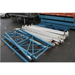 LOT OF LIGHT DUTY PALLET RACKING