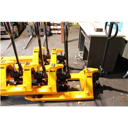 NEW YELLOW 5500LB CAPACITY WIDE PALLET JACK