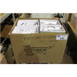 BOX OF READING GLASSES