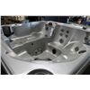 Image 3 : CAL SPAS CONNECT LOUNGER HOT TUB, 8'X8' PREFERRED SMOKE CABINET WITH ZINC INTERIOR C/W