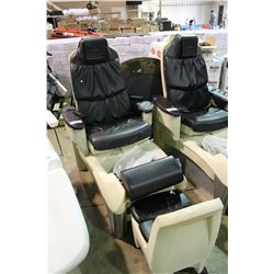 EURO TOUCH MASSAGING PEDICURE CHAIR WITH TECH SEAT