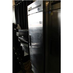 TRUE SINGLE DOOR STAINLESS MOBILE REFRIGERATOR