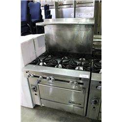 US RANGE GAS 6 BURNER STOVE WITH OVEN