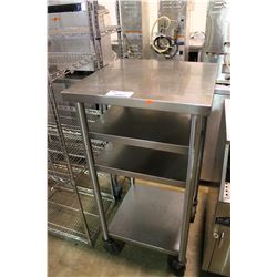 MOBILE STAINLESS STEEL CART