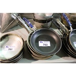 LOT OF FRYING PANS