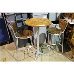 BAR PATIO TABLE WITH 2 STOOLS