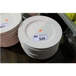 STACK OF ROUND DINNER PLATES