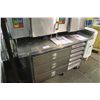 Image 1 : 5' STAINLESS STEEL MOBILE 3 DRAWER COOLER PREP