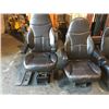 Image 1 : PAIR OF LEGACY SILVER BLACK LEATHER TRUCK SEATS