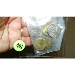 Group of foreign coins